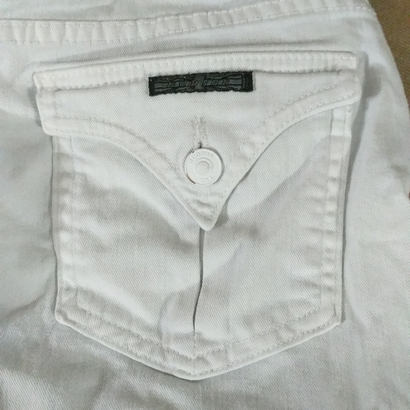 Hudson A Pea In The Pod Collection White Denim Maternity Skirt - size 27 - Picture 7 of 8